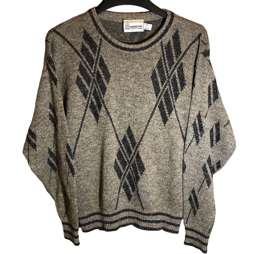 Vintage London Fog Men's Grandpa Sweater Large USA